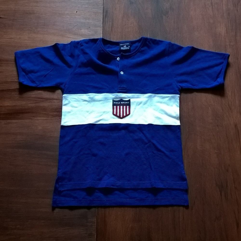 POLO SPORT Ralph Lauren Mens shirt K Swiss shield